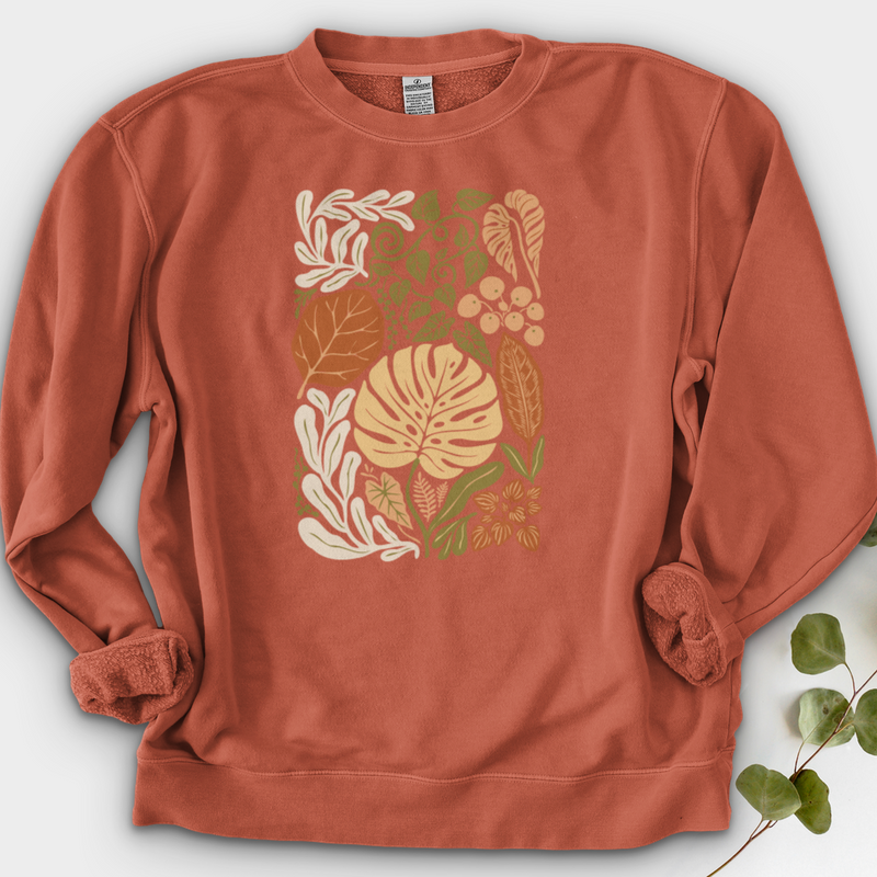 Abstract House Plants Crewneck