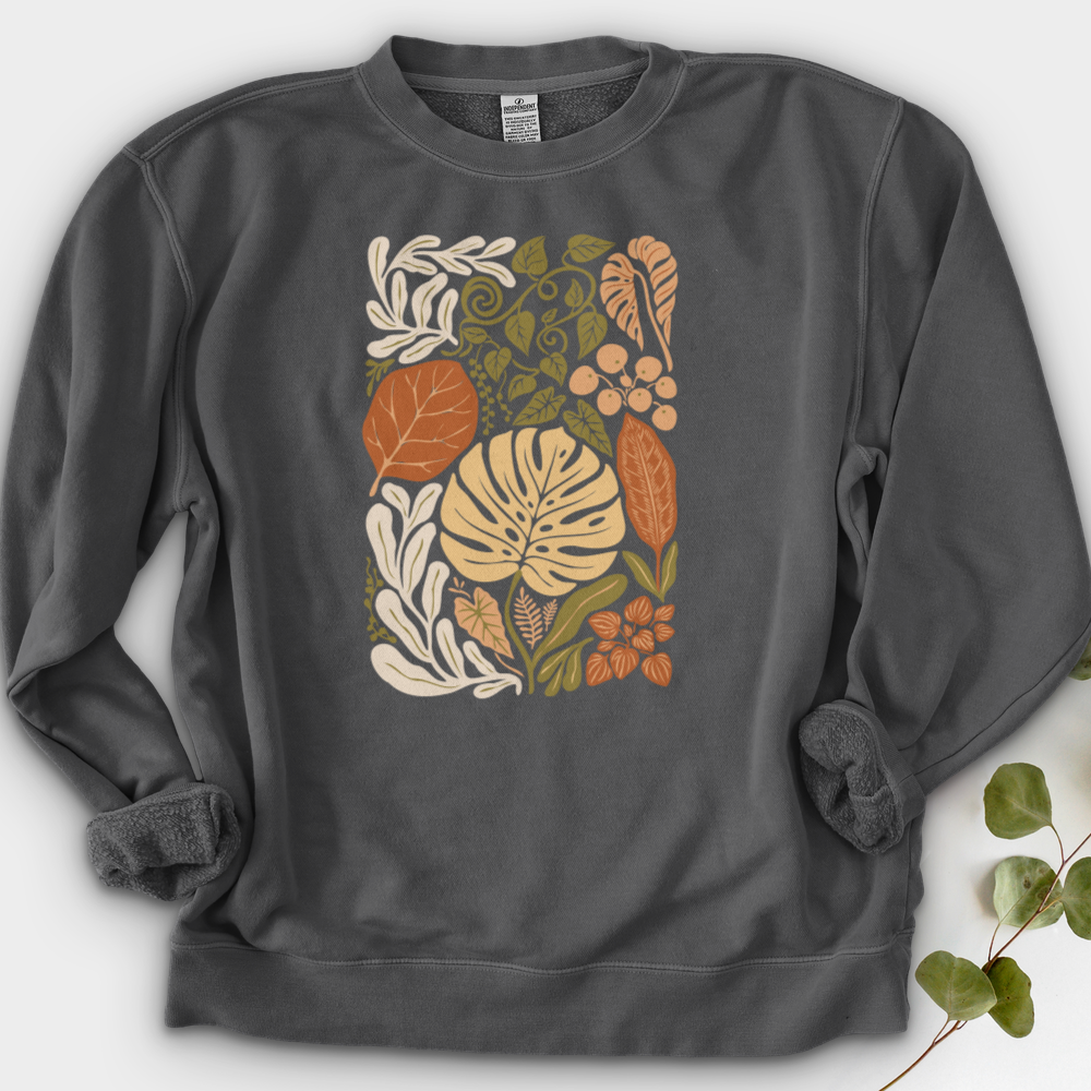 Abstract House Plants Crewneck