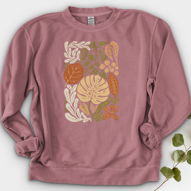Abstract House Plants Crewneck