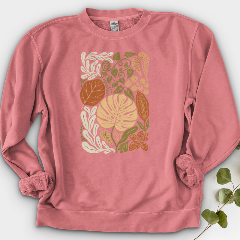 Abstract House Plants Crewneck
