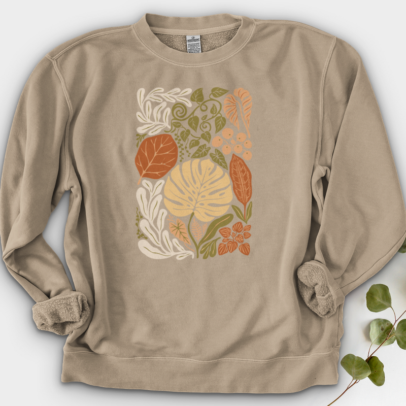 Abstract House Plants Crewneck