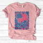 Boho American Flag With Houseplants T-Shirt