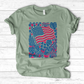 Boho American Flag With Houseplants T-Shirt