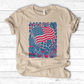 Boho American Flag With Houseplants T-Shirt