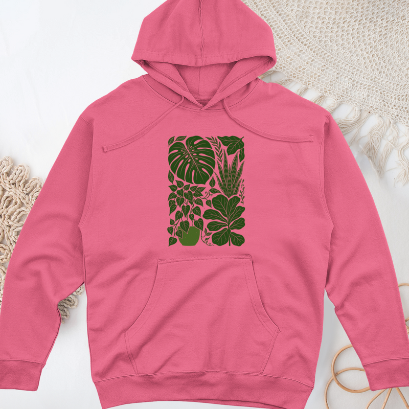 Botanical Indoor Leaf Midweight Hooded Sweatshirt