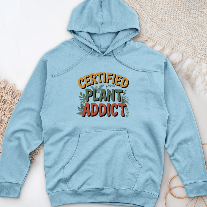 Certified Plant Addict Midweight Hooded Sweatshirt