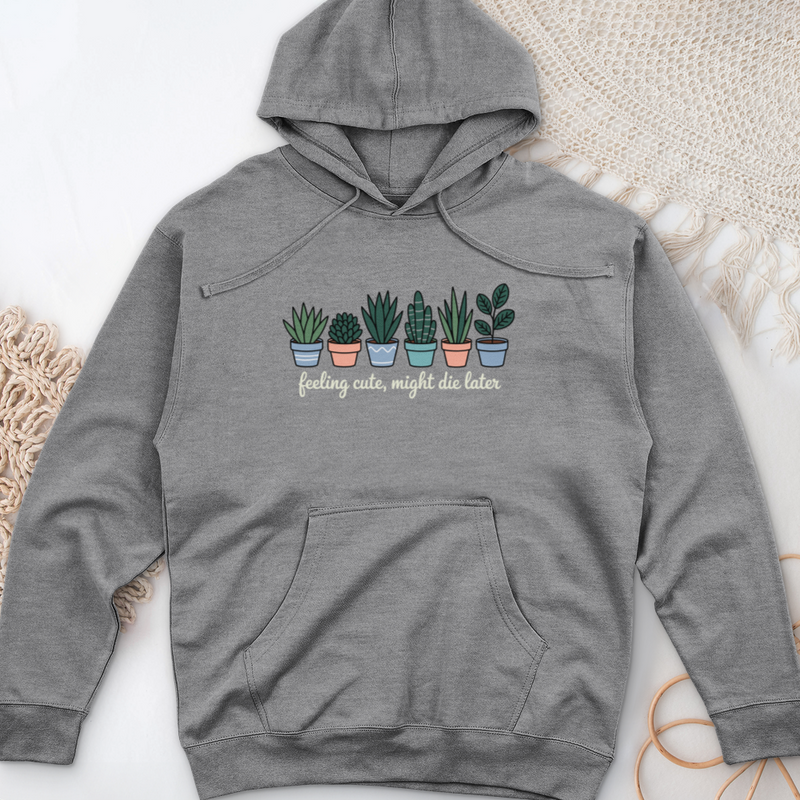 Feeling Cute, Might Die Later Midweight Hooded Sweatshirt