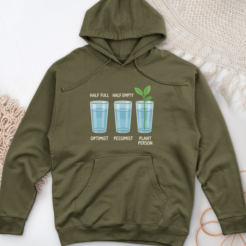 Glass Half Midweight Hooded Sweatshirt