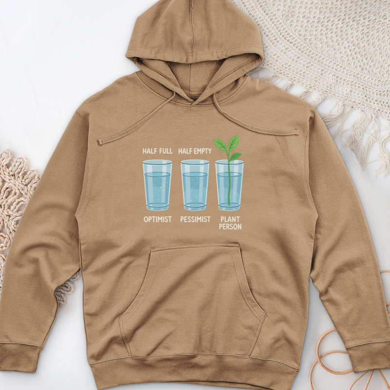 Glass Half Midweight Hooded Sweatshirt