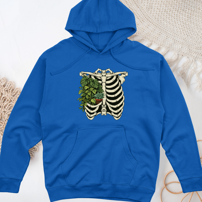 Green Hearted Midweight Hooded Sweatshirt