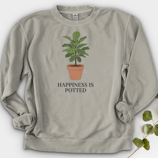 Happiness Is Potted Crewneck