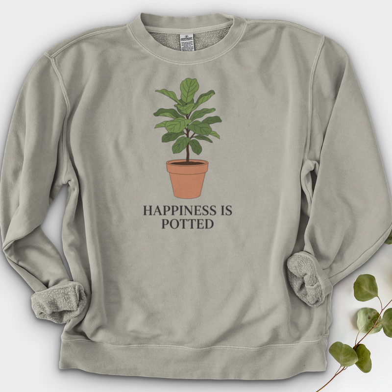 Happiness Is Potted Crewneck