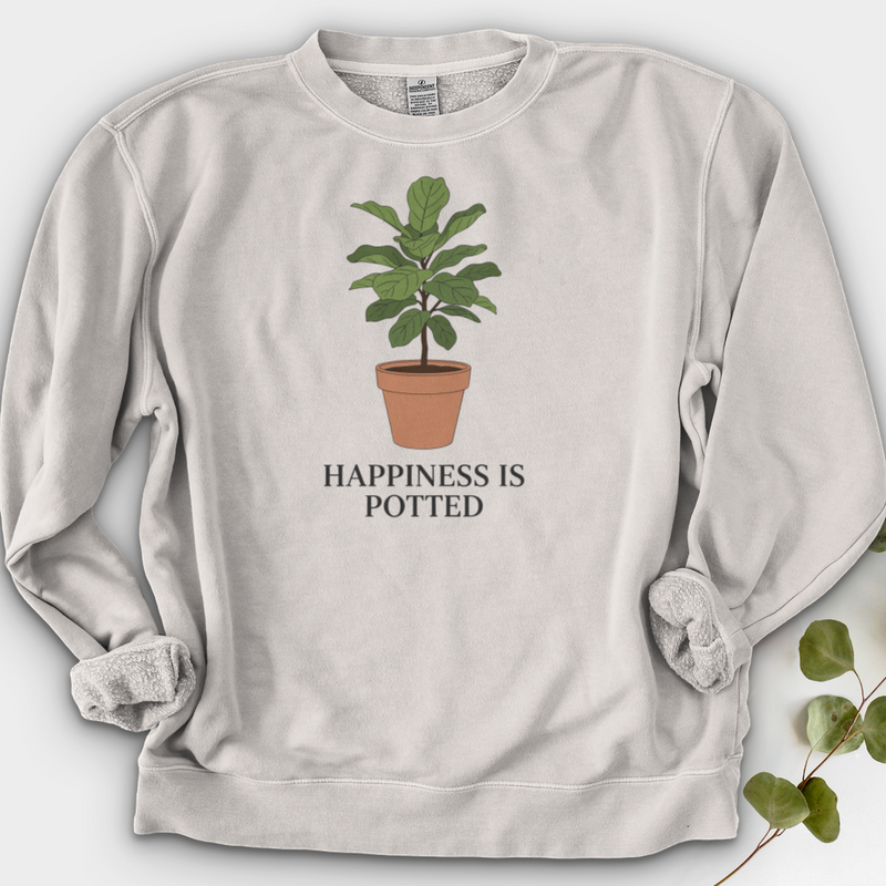 Happiness Is Potted Crewneck