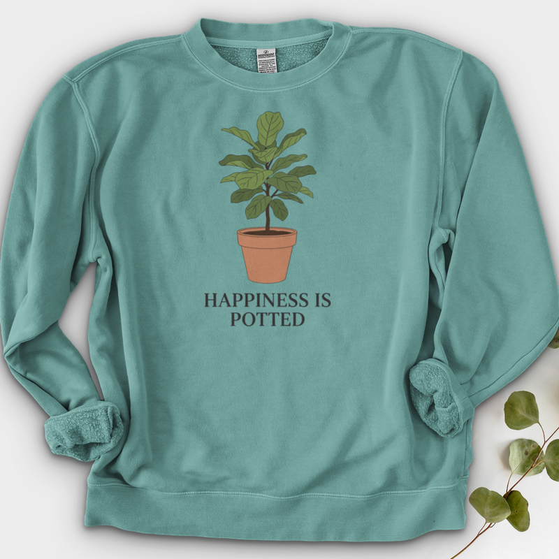 Happiness Is Potted Crewneck