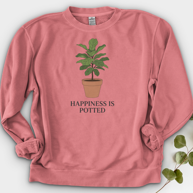 Happiness Is Potted Crewneck