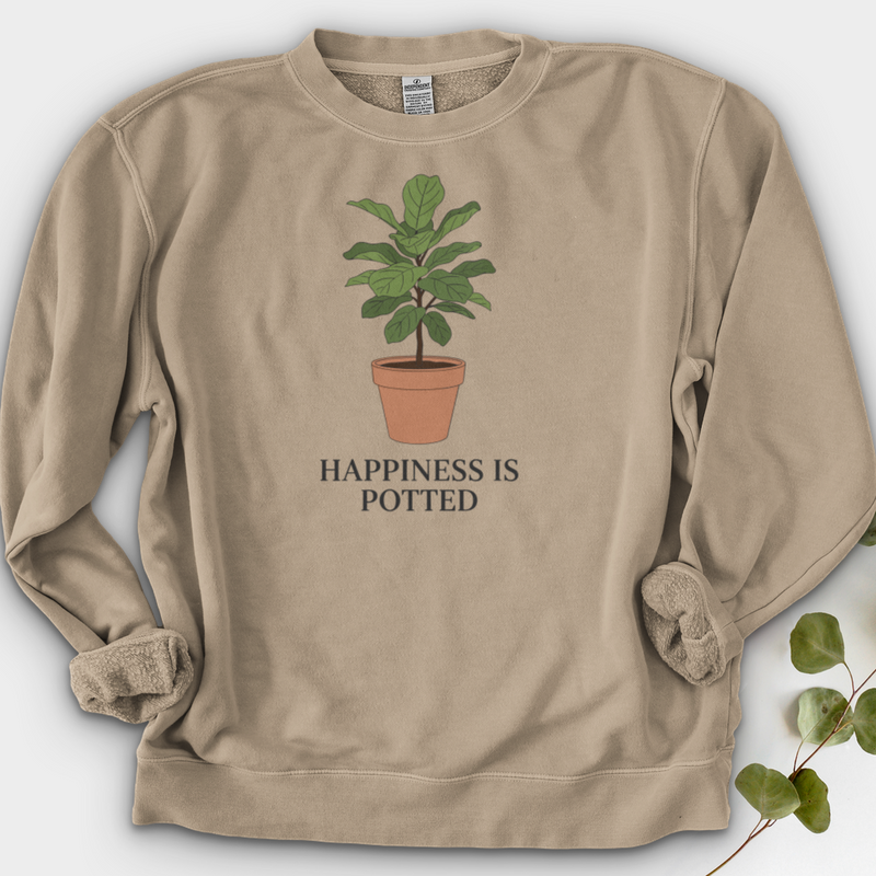 Happiness Is Potted Crewneck