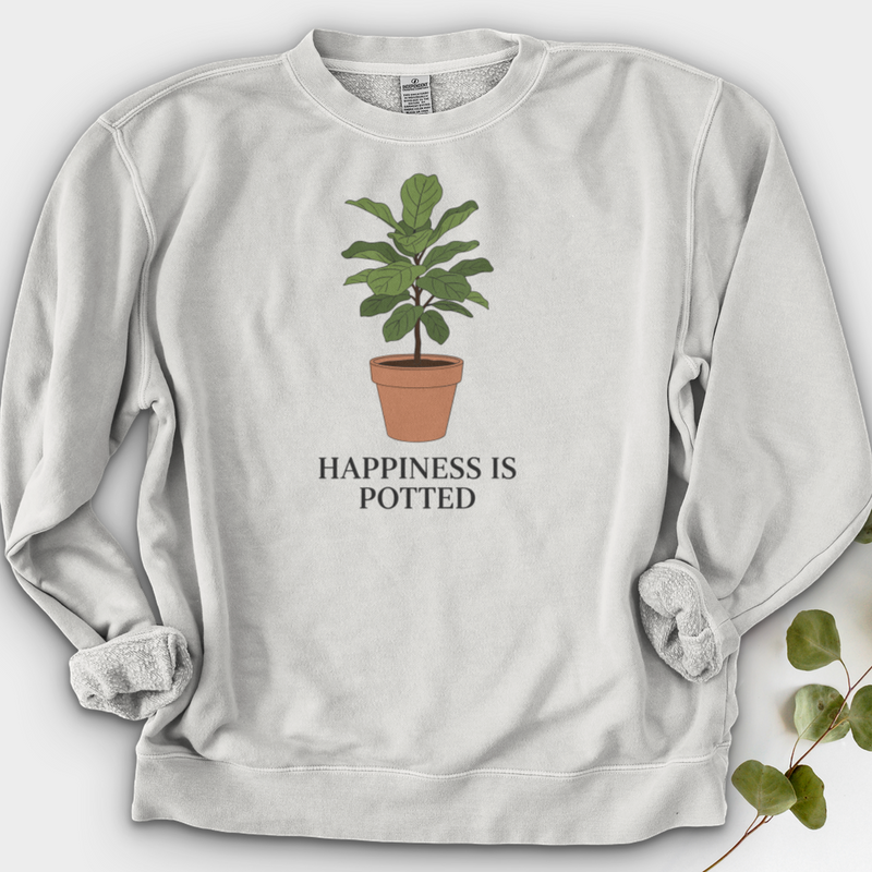 Happiness Is Potted Crewneck