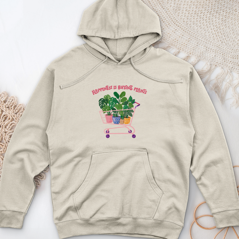 Happiness is Buying Midweight Hooded Sweatshirt