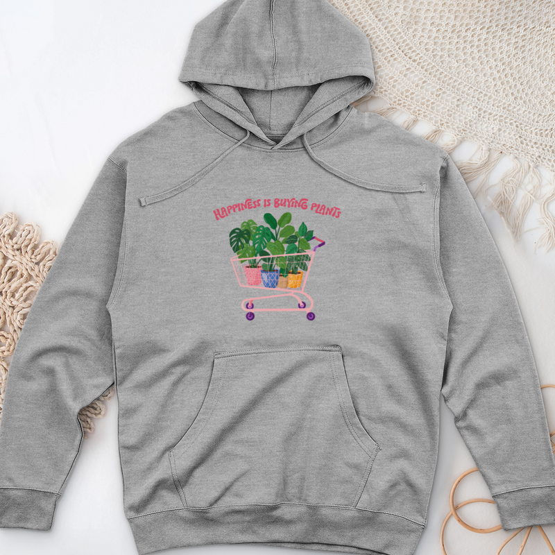 Happiness is Buying Midweight Hooded Sweatshirt