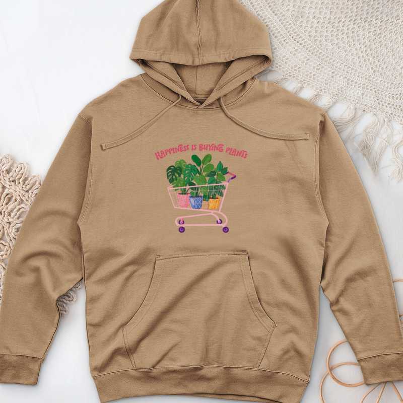 Happiness is Buying Midweight Hooded Sweatshirt