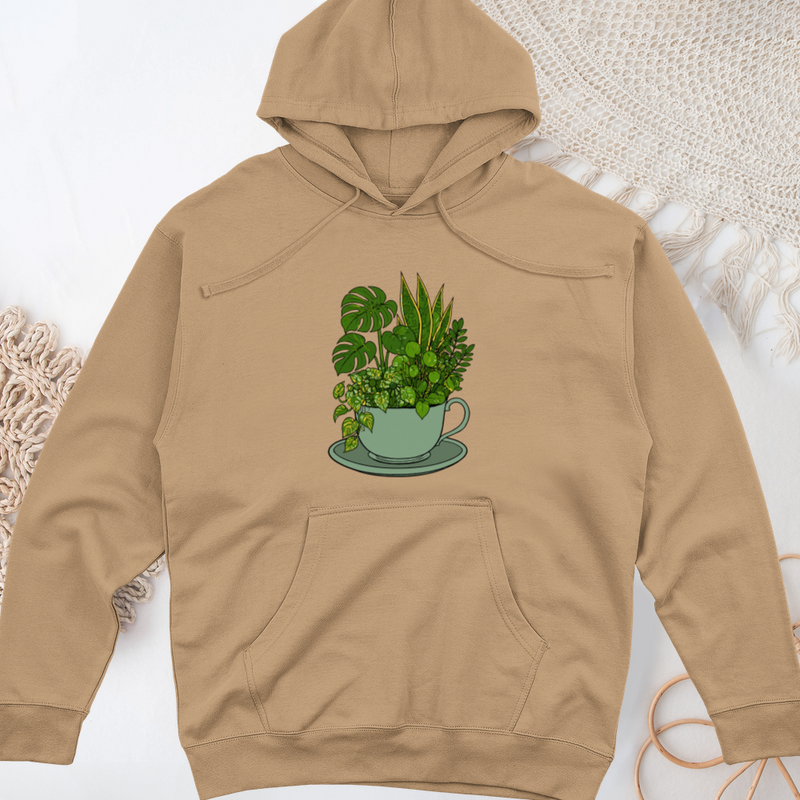 Houseplant Harmony Midweight Hooded Sweatshirt