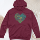 Houseplant Heart Midweight Hooded Sweatshirt