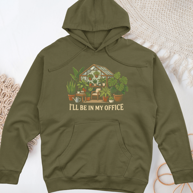 I Will Be In My House Midweight Hooded Sweatshirt
