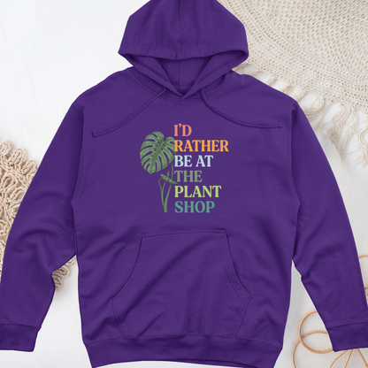 I’d Rather Be At The Plant Shop Midweight Hooded Sweatshirt