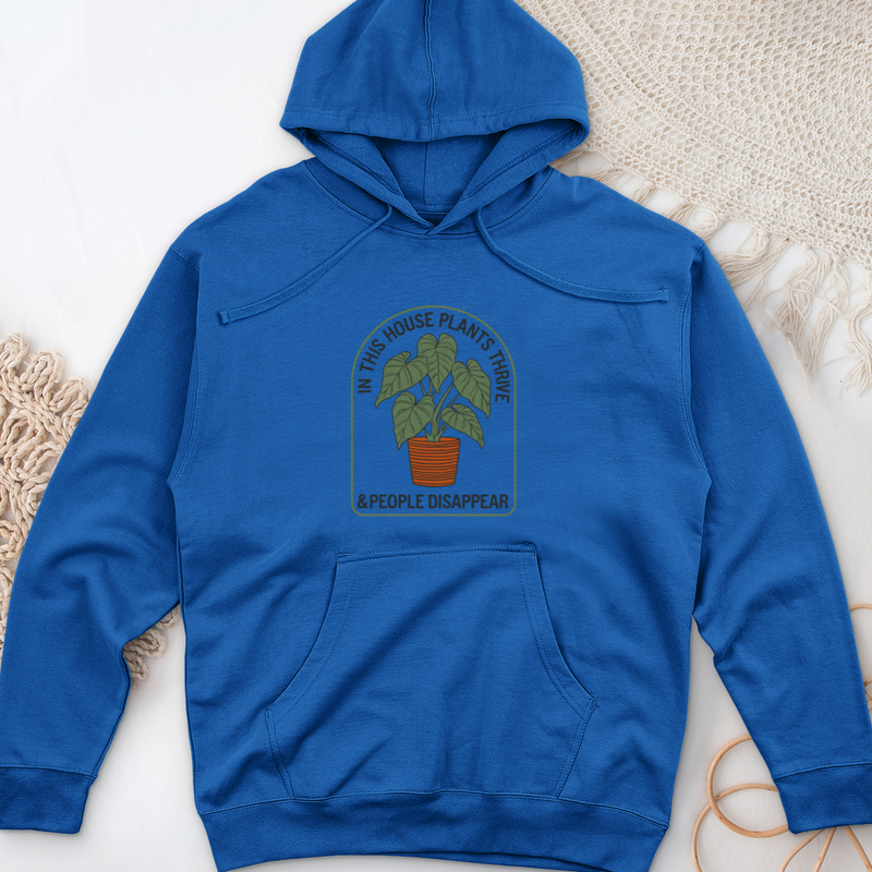 In This House Plants Thrive Midweight Hooded Sweatshirt