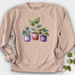 Indoor Houseplants In Decorative Pots Crewneck