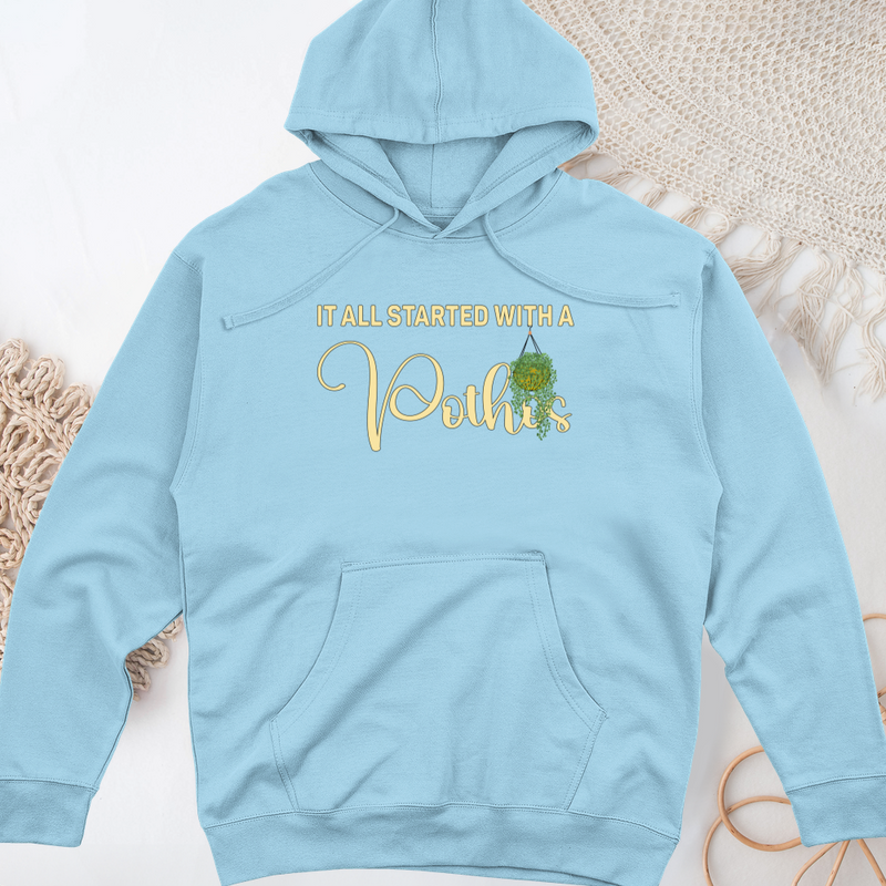 It all Started with Midweight Hooded Sweatshirt