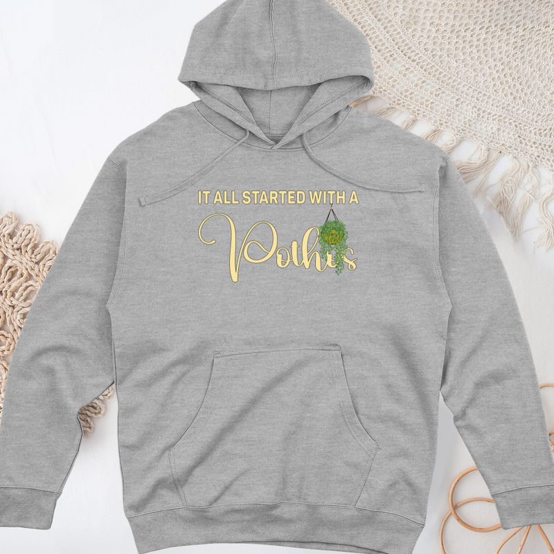 It all Started with Midweight Hooded Sweatshirt