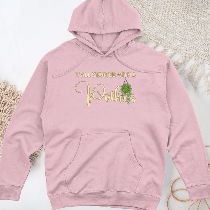 It all Started with Midweight Hooded Sweatshirt