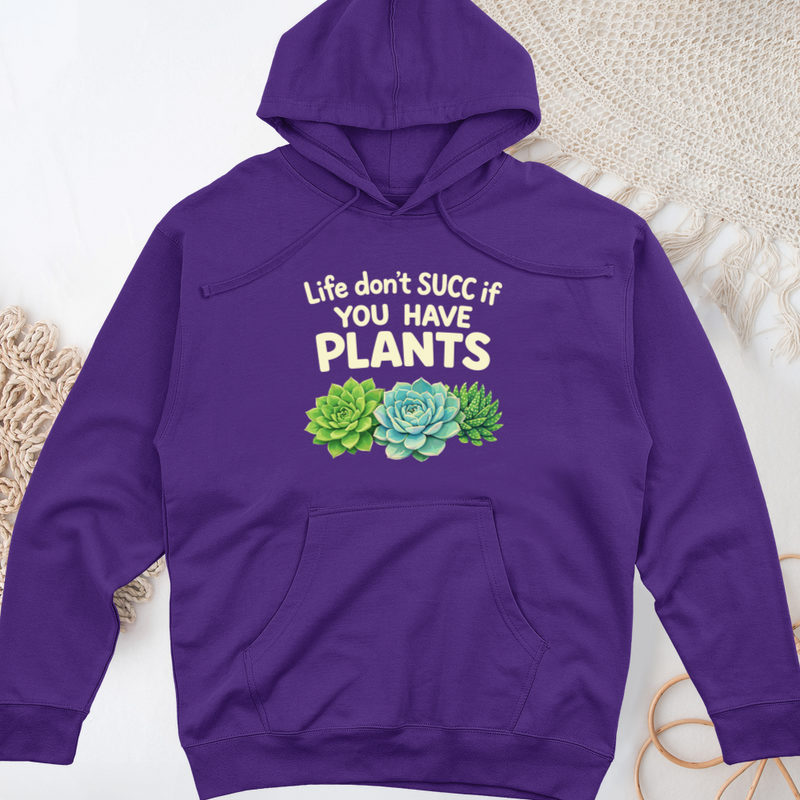 Life Don't Scc If You Have Plants Midweight Hooded Sweatshirt