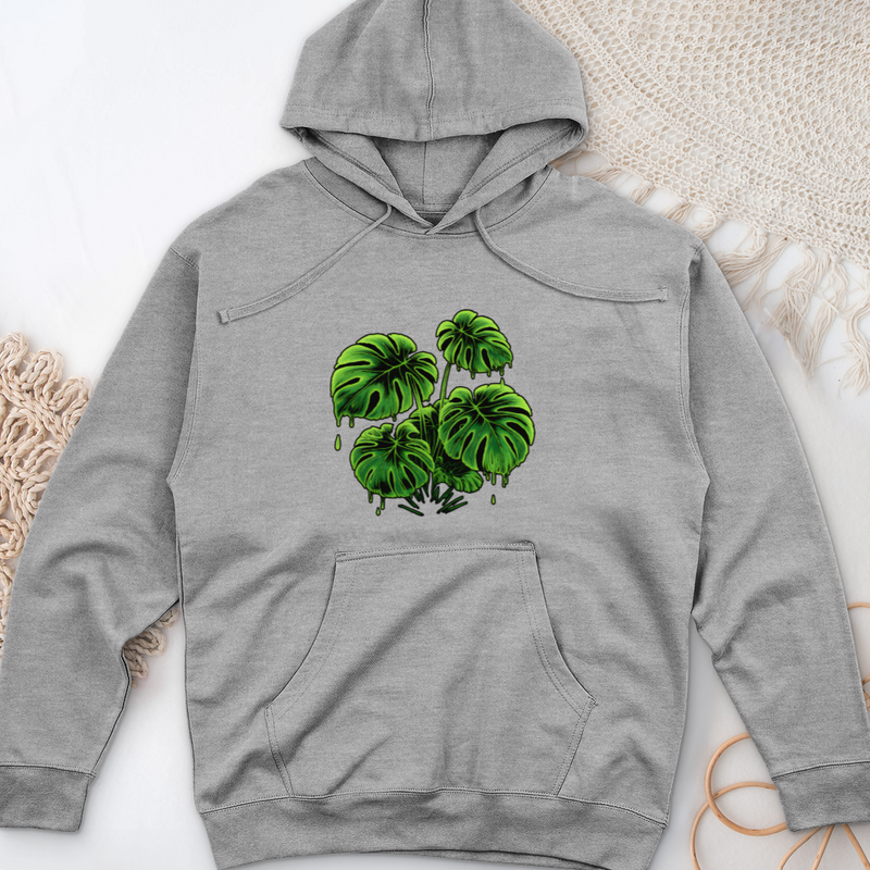 Monstera 3 Midweight Hooded Sweatshirt