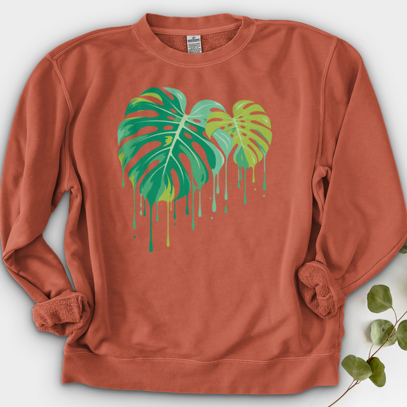 Monstera Dripping Crewneck