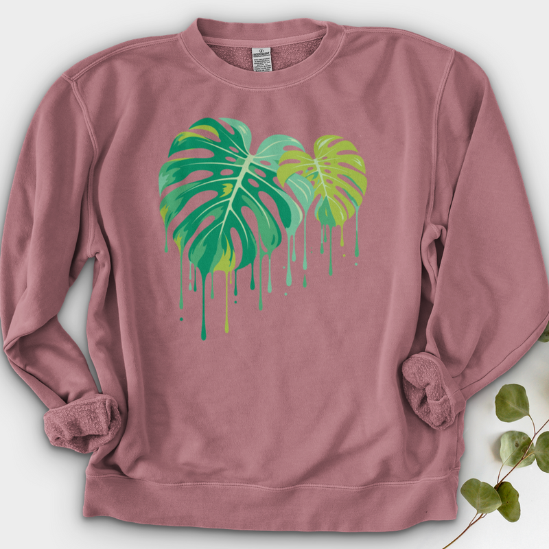 Monstera Dripping Crewneck