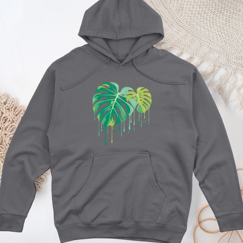 Monstera Dripping Midweight Hooded Sweatshirt