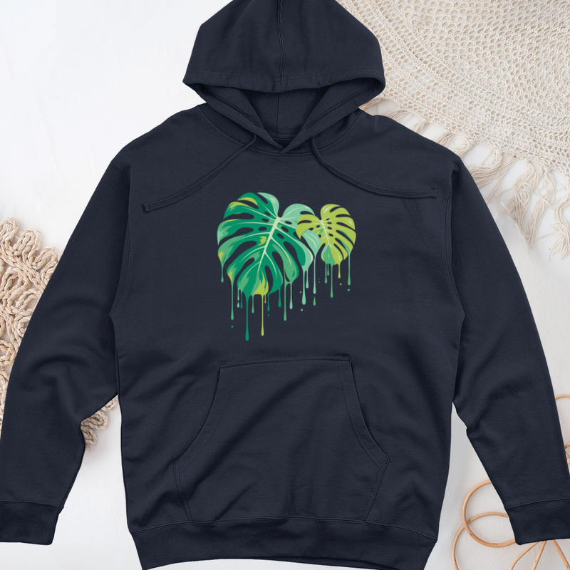 Monstera Dripping Midweight Hooded Sweatshirt