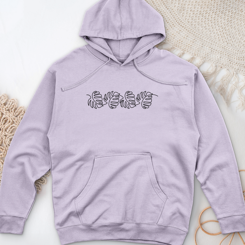 Monstera Flow Midweight Hooded Sweatshirt