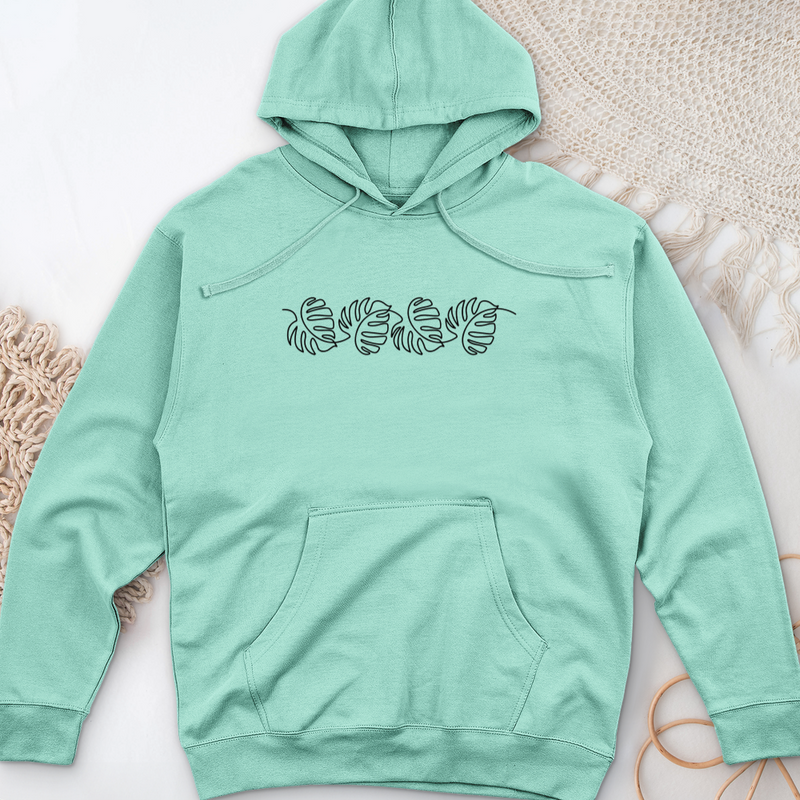 Monstera Flow Midweight Hooded Sweatshirt