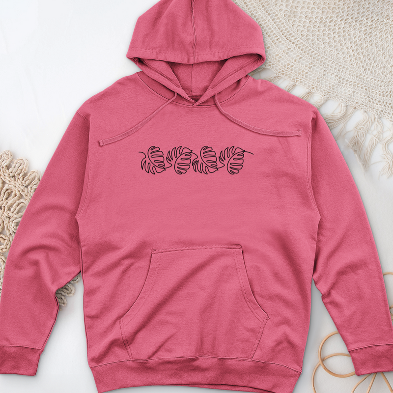 Monstera Flow Midweight Hooded Sweatshirt