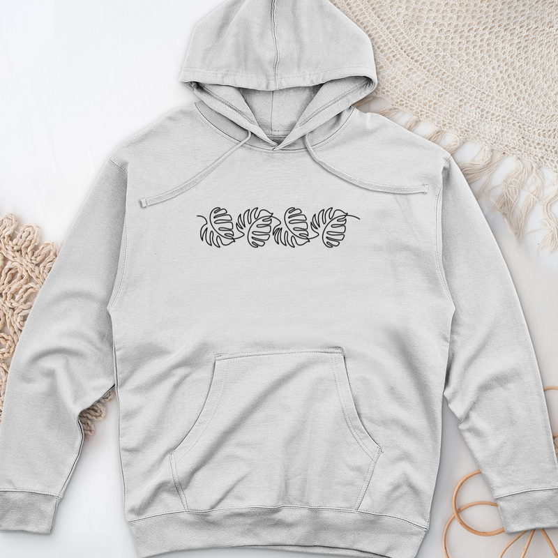 Monstera Flow Midweight Hooded Sweatshirt