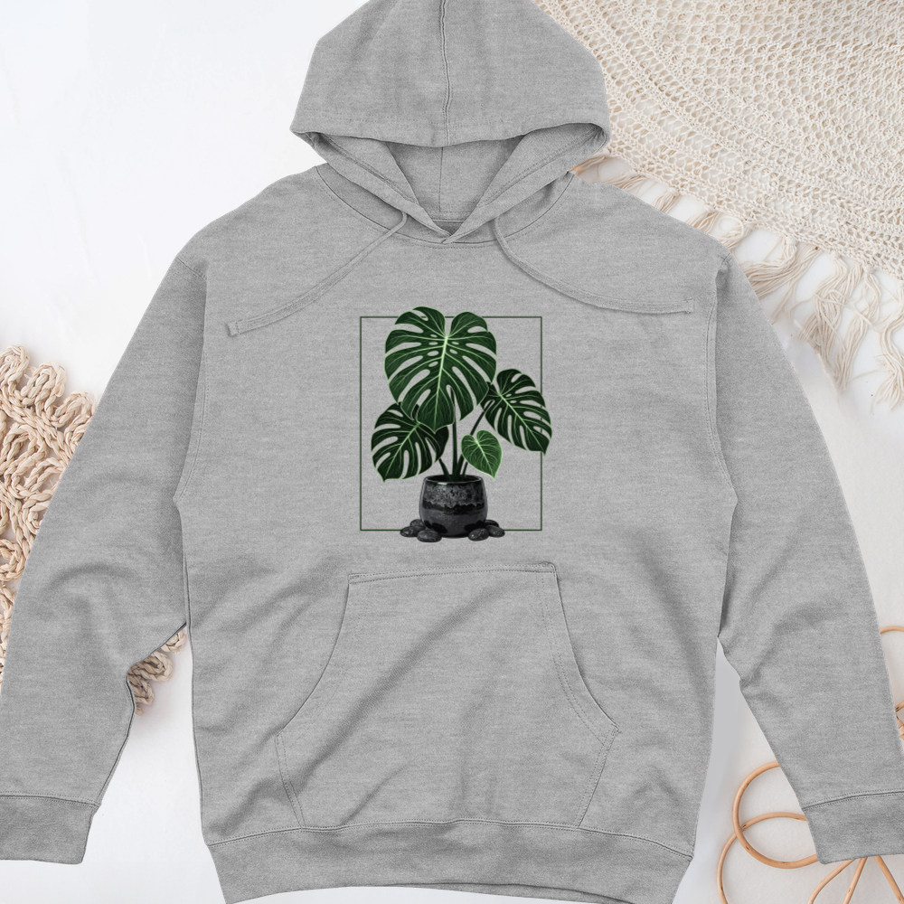 Monstera Majesty Midweight Hooded Sweatshirt