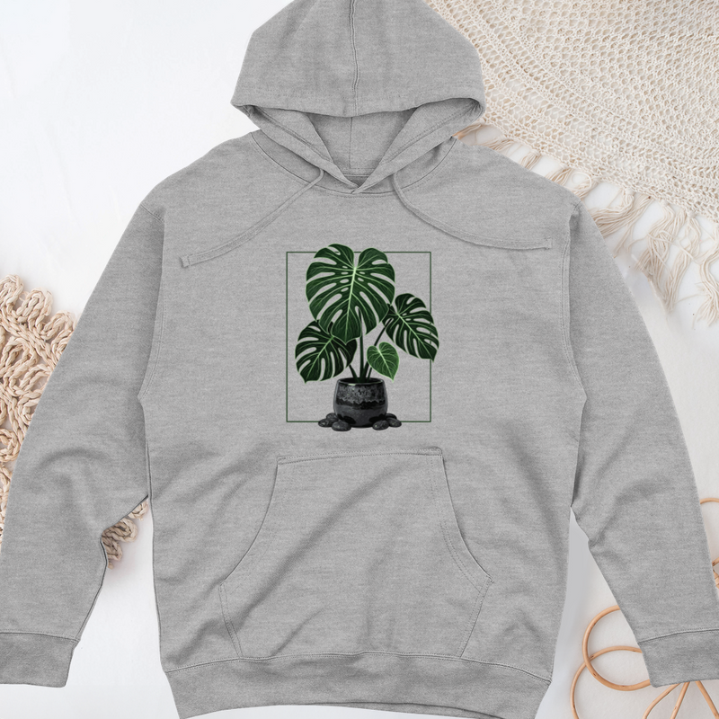 Monstera Majesty Midweight Hooded Sweatshirt
