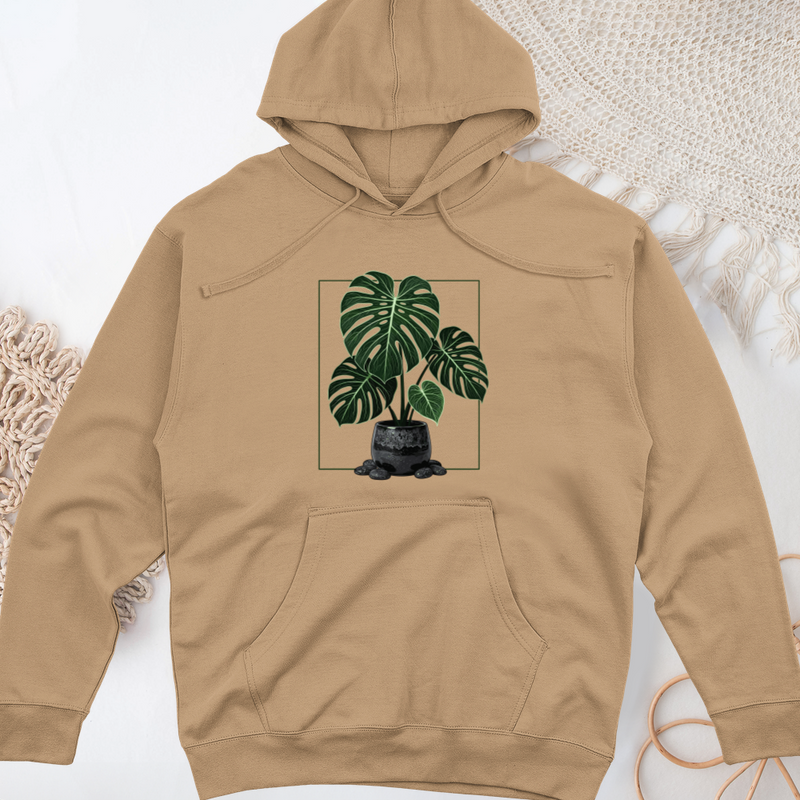 Monstera Majesty Midweight Hooded Sweatshirt