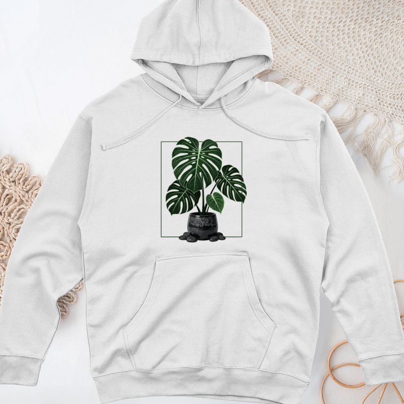Monstera Majesty Midweight Hooded Sweatshirt
