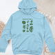 Monstera Varieties Midweight Hooded Sweatshirt