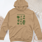 Monstera Varieties Midweight Hooded Sweatshirt