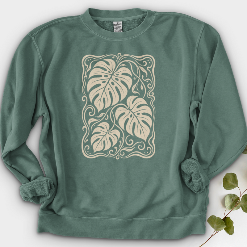 Monstera Whimsy Crewneck